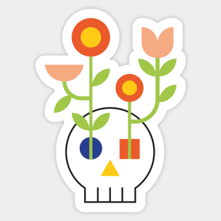 FLOWERS LIFE AND DEATH Sticker